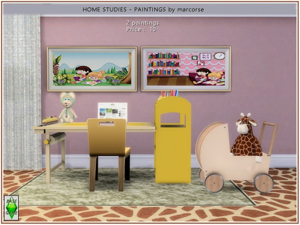  The Sims Resource: Home Studies   Painting by marcorse