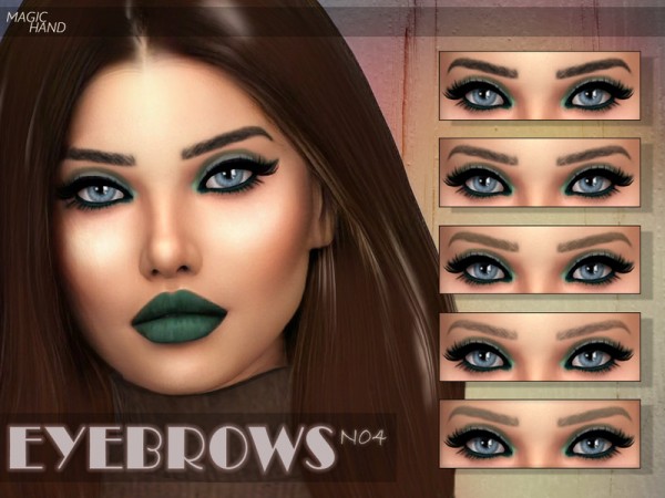  The Sims Resource: Eyebrows N04 by MagicHand