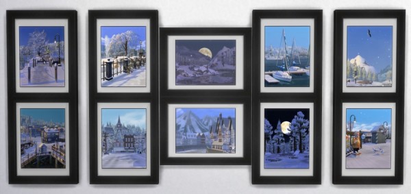  Sims Artists: Hiver Paintings