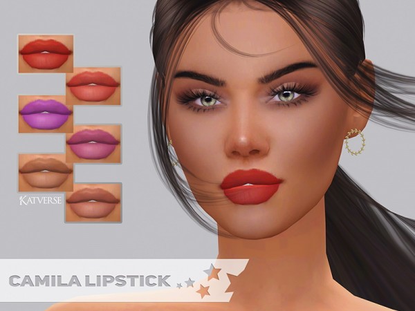  The Sims Resource: Camila Lipstick by KatVerseCC