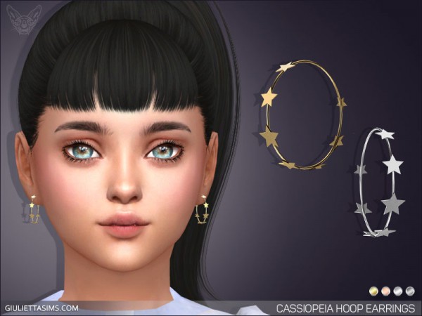  Giulietta Sims: Cassiopeia Hoop Earrings For Kids