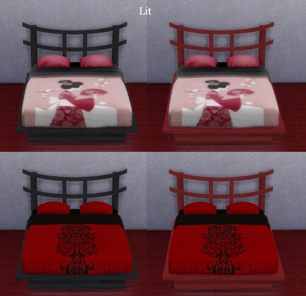  Sims Artists: Fleurs de cerisiers Bedroom