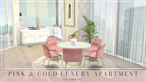  Dinha Gamer: Pink and Gols Luxury Apartment