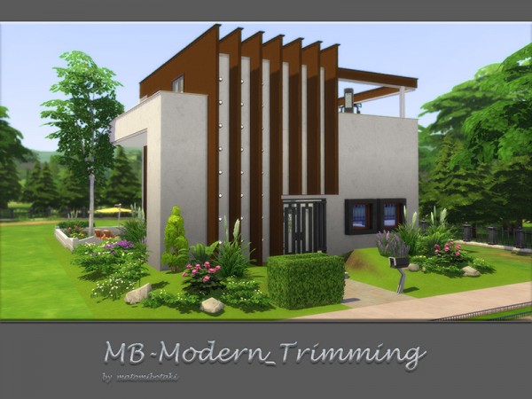  The Sims Resource: Modern Trimming House by matomibotaki
