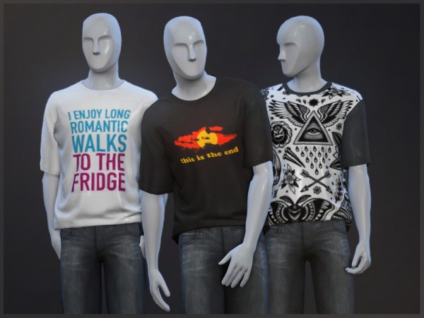 The Sims Resource: Wasted t shirts by sugar owl