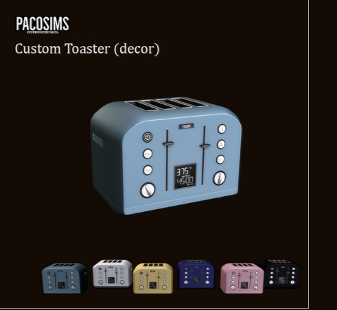  Paco Sims: Toaster Decor