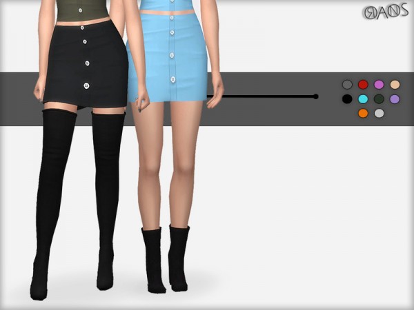  The Sims Resource: Chiwa Skirt  by OranosTR