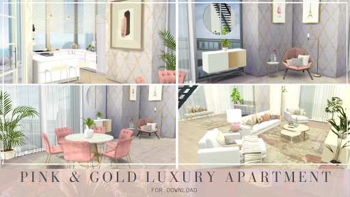  Dinha Gamer: Pink and Gols Luxury Apartment