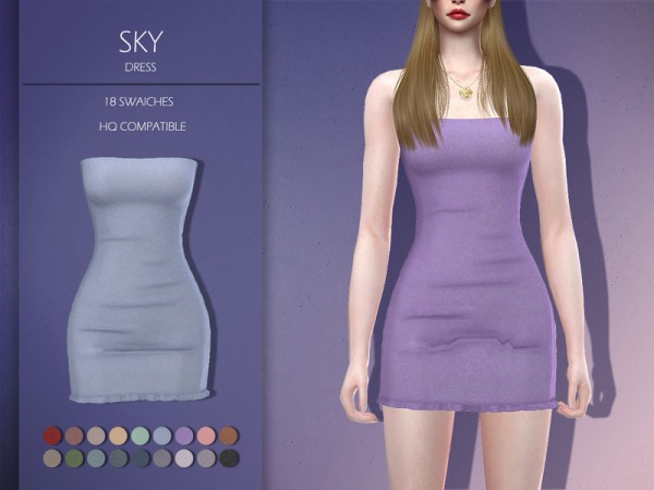  The Sims Resource: Sky Dress by Lisaminicatsims