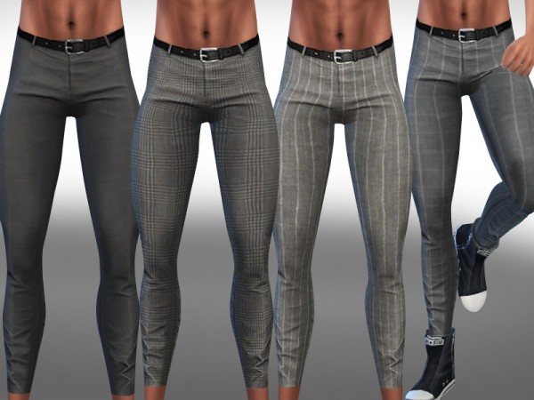  The Sims Resource: Skinny Fit Men Trousers by Saliwa