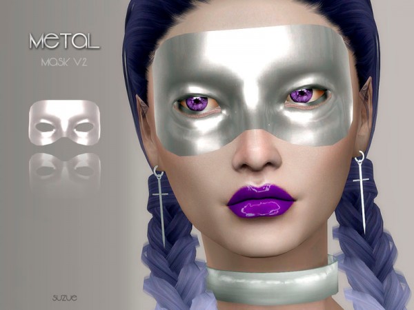  The Sims Resource: Metal Mask V2 Apocalypse by Suzue