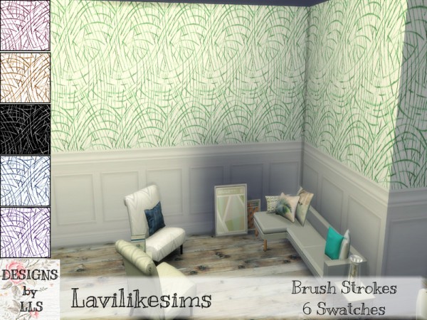  The Sims Resource: Brush Strokes by lavilikesims