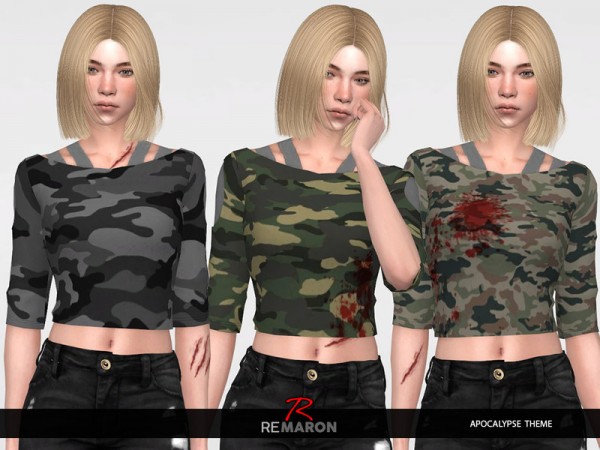  The Sims Resource: Apocalypse Sweater 01 for Women by remaron