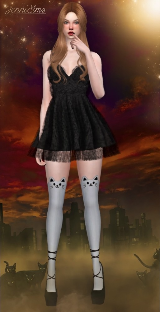  Jenni Sims: Kawaii Cat Stockings