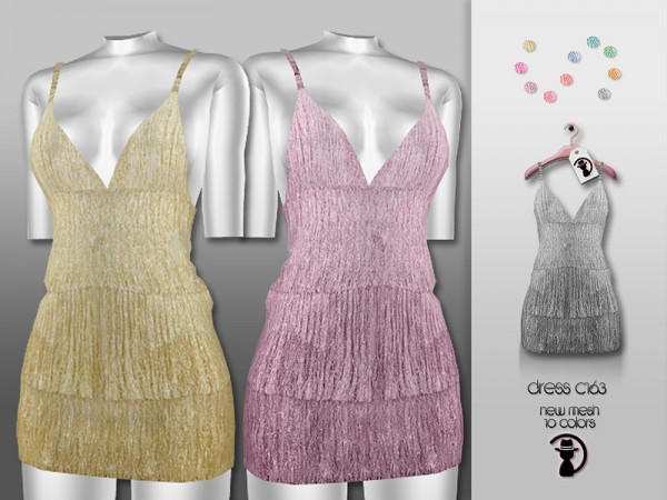  The Sims Resource: Dress C163 by turksimmer