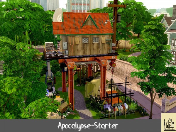  The Sims Resource: Apocalypse  Starter House by GenkaiHaretsu