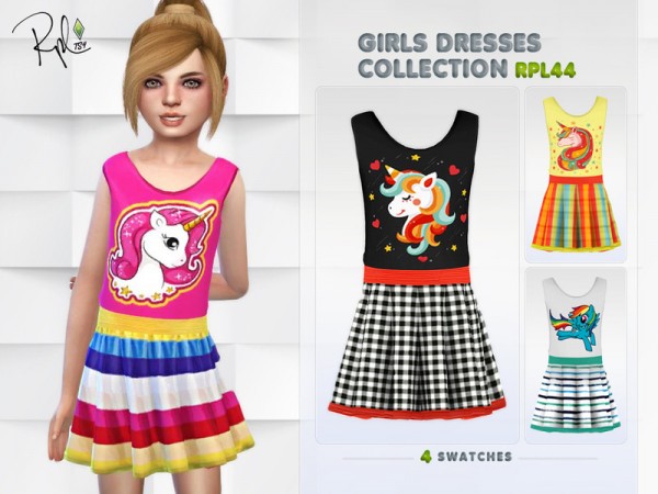  The Sims Resource: Girls Dresses Collection by RobertaPLobo