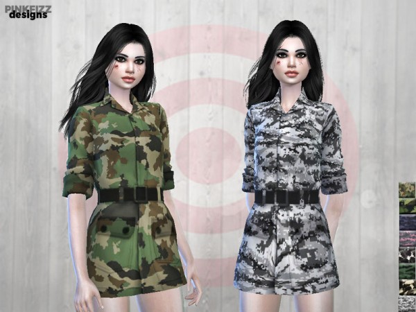  The Sims Resource: Apocalyptic Doomwear Shirt Dress by Pinkfizzzzz
