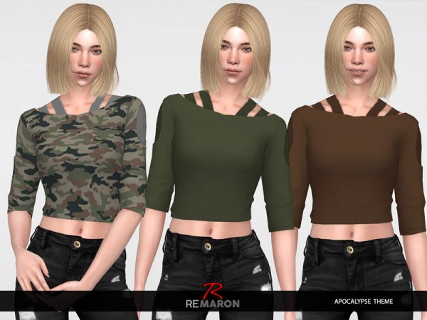  The Sims Resource: Apocalypse Sweater 01 for Women by remaron