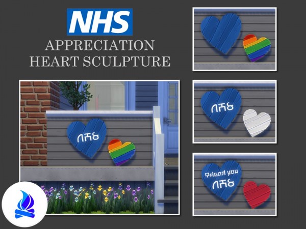  Mod The Sims: NHS Appreciation Heart Sculpture by Teknikah