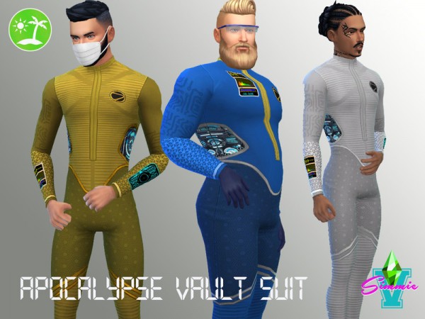  The Sims Resource: Apocalypse Vault Suit by SimmieV