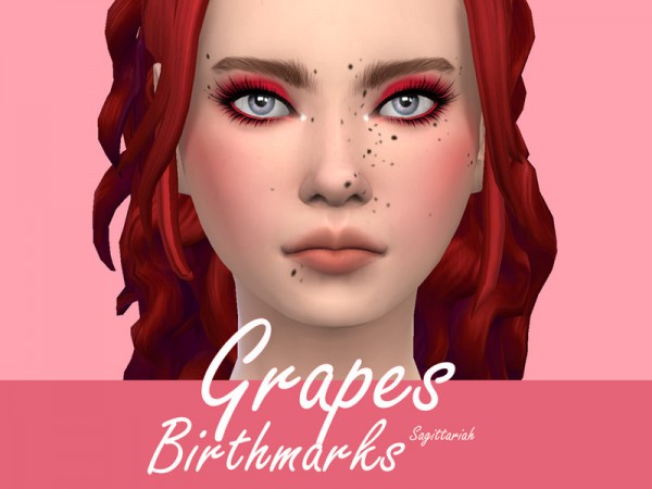  The Sims Resource: Grapes Birthmarks by Sagittariah