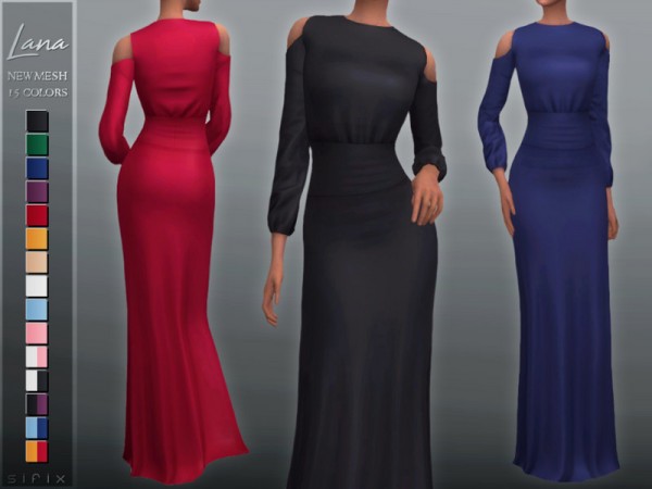  The Sims Resource: Lana Dress by Sifix