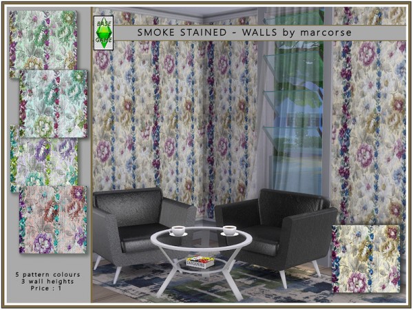  The Sims Resource: Smoke Stained   Walls by marcorse