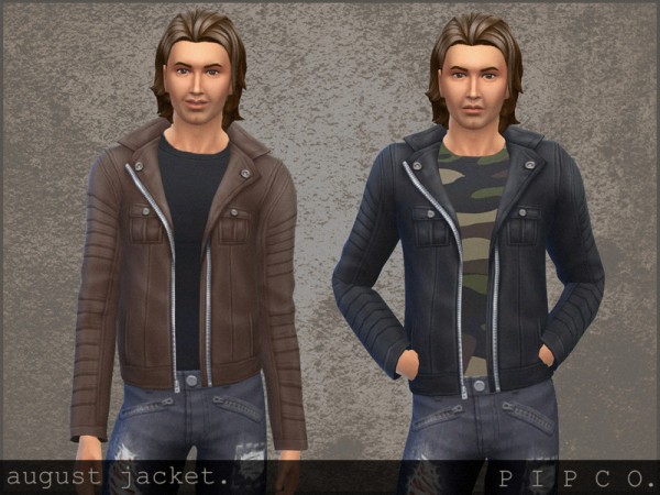 The Sims Resource: August jacket by Pipco • Sims 4 Downloads