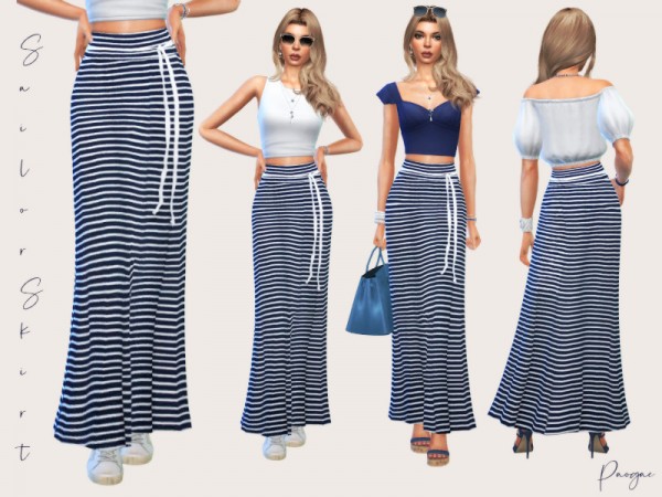  The Sims Resource: Sailor Skirt by Paogae