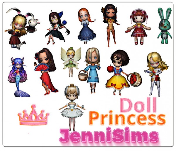  Jenni Sims: Clutter Decorative   Doll Princess