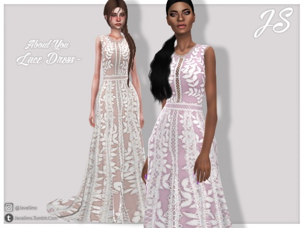  The Sims Resource: About You (Lace Dress) by JavaSims
