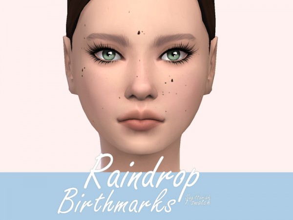  The Sims Resource: Raindrop Birthmarks by Sagittariah