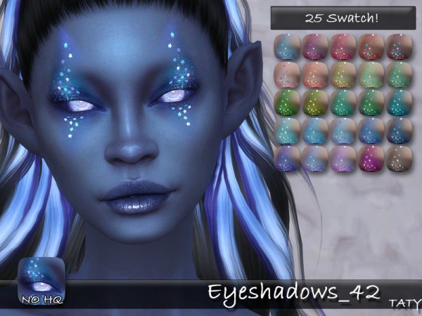  The Sims Resource: Eyeshadows 42 by Taty
