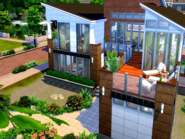  The Sims Resource: Big Family modern house by GenkaiHaretsu