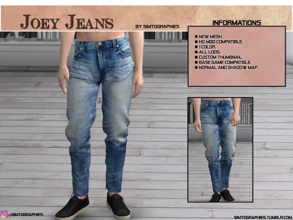  Simtographies: Joey Jeans