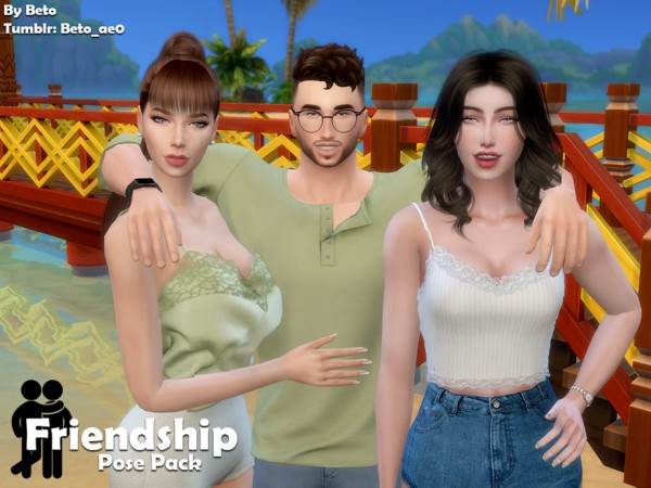  The Sims Resource: Friendship   Pose Pack by Beto ae0