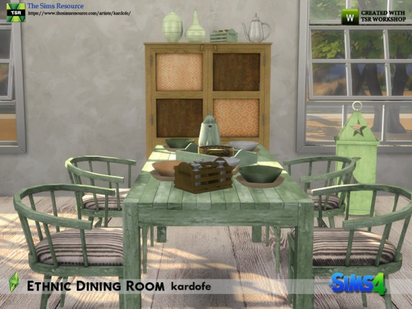  The Sims Resource: Ethnic Dining Room by kardofe
