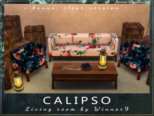  The Sims Resource: Calipso Living Room by Winner9