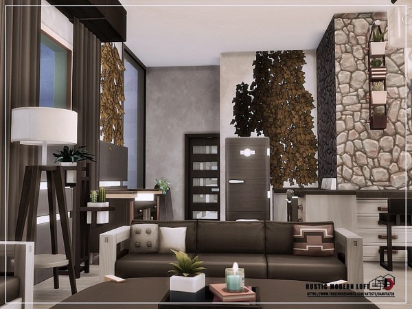  The Sims Resource: Rustic modern loft by Danuta720