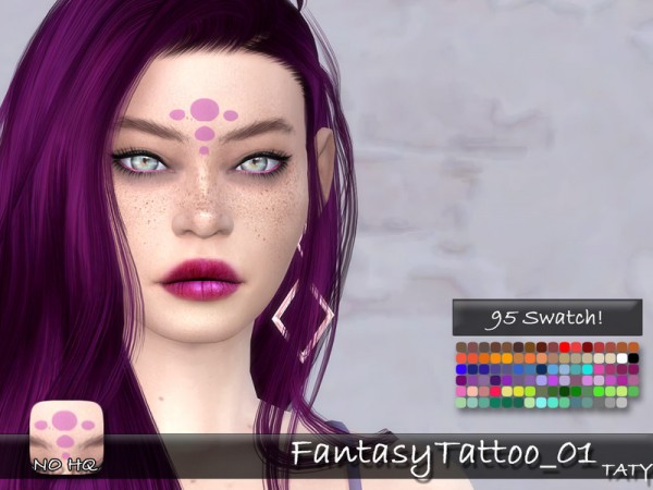 The Sims Resource: Fantasy Tattoo 01 by tatygagg