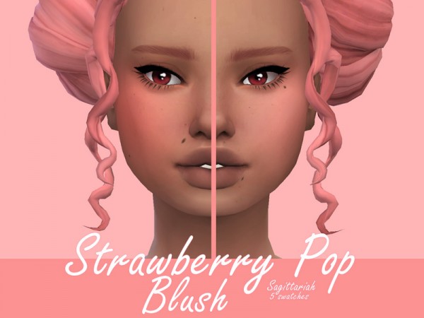  The Sims Resource: Strawberry Pop Blush by Sagittariah
