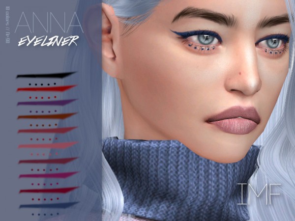  The Sims Resource: Anna Eyeliner N.90 by IzzieMcFire