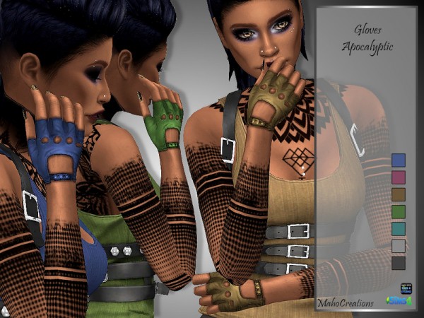  The Sims Resource: Gloves Apocalyptic by MahoCreations