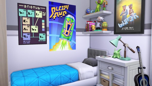  Aveline Sims: Cute Geeky Teen Apartment