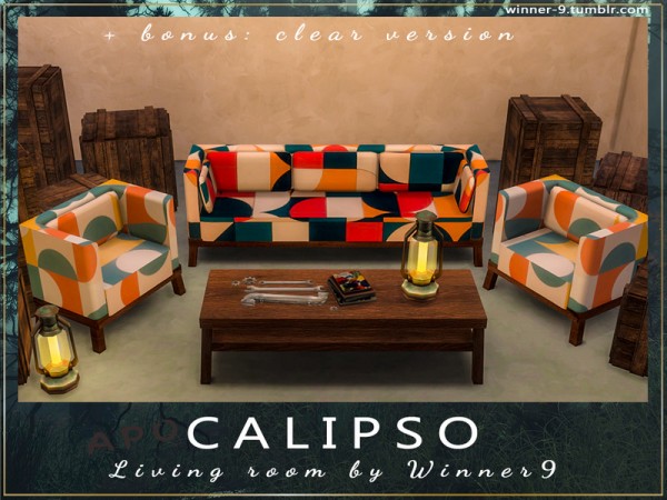 The Sims Resource: Calipso Living Room by Winner9