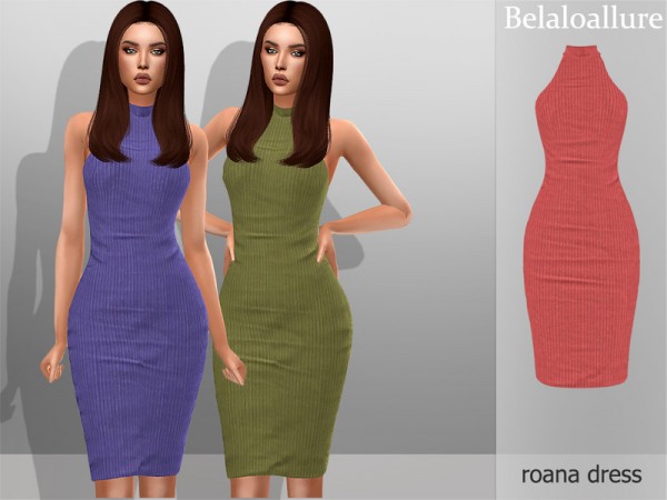  The Sims Resource: Belaloallure Roana dress by belal1997