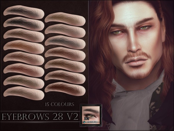  The Sims Resource: Eyebrows 28 V2 by RemusSirion