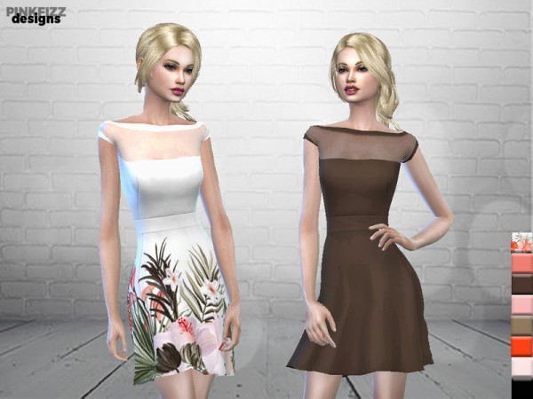  The Sims Resource: Sweet Lily Dress by Pinkfizzzzz