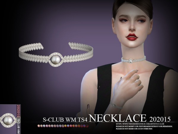  The Sims Resource: Necklace 202015 by S Club